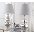 thumbnail image 3 of Safavieh Lampe Double Gourde en Verre Cybil Argent (Ensemble de 2), 3 of 5