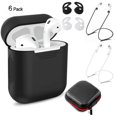 thumbnail image 1 of Pour Airpods Casques Sans Fil Bluetooth Ensemble de Protection Noir, 1 of 8