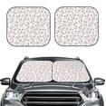 thumbnail image 2 of Xecao Cute Rabbit for Foldable Car Sun Shades (2-Pack) offer sun protection with an easy-fold design for convenient windshield shading., 2 of 7