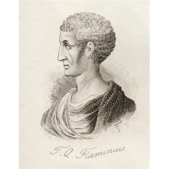 Posterazzi DPI1855880LARGE Titus Quinctius Flamininus C. 228 Bc 174 Bc Roman Politician & General Poster Print, Large - 24 x 32
