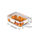 thumbnail image 3 of TechWave Divided Serving Tray With Lid And Handle Snackle Charcuterie Container For Portable Snack Platters Clear Organizer For Candy Fruits Snacks For Party Entertaining Storage Bag with Zipper Food, 3 of 4