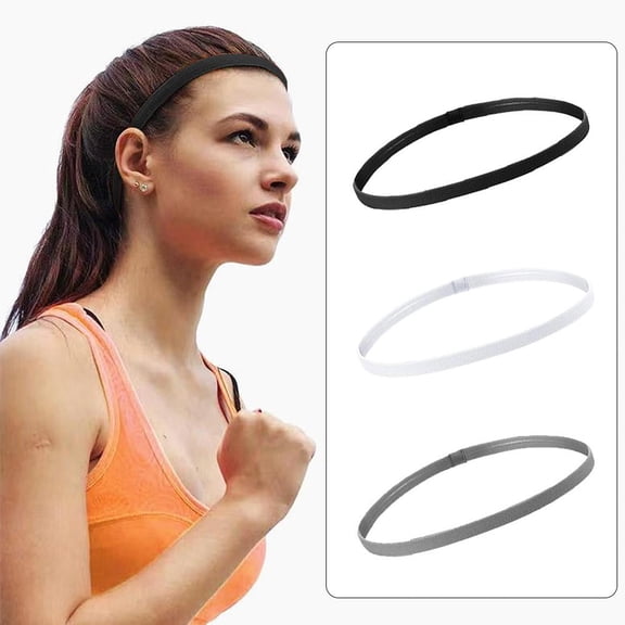 TUWAFE Stretchy Thin Sports Headbands for Men Boys and Ladies Men Headband Ideal for Football