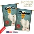 thumbnail image 3 of Breeze Decor BD-PT-H-110112-IP-BO-DS02-US 28 x 40 in. Doodle Brewing Nature - Everyday Pets Impressions, Decorative Vertical House Flag, 3 of 4