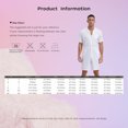 thumbnail image 6 of Sxiwei Men's Short Sleeve One Piece Turn-down Collar Zip-Front Overall with Pocket Jumpsuit White XXL, 6 of 6