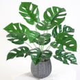 thumbnail image 1 of Gwong Decoración hogareña Artificial 12 Head Múltiples agujeros Monstera Deliciosa Plantas Verdes Decoración para el hogar Gwong 21032563, 1 of 6