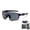 Black, variant on UV400 Photochromic Polarized Safety Glasses, Impact Resistant PC Lens Transition Sunglasses for Men and Women