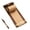 E, variant on Retractable Kraft Paper Roll Holder Memo Board Wall Mounted Wooden Clipboard with Cutter Vintage Hanging Writing Pad Refillable Kraft Roll for Notes Lists Ideas