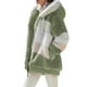 thumbnail image 1 of Moda mujer invierno abrigo de felpa empalme con capucha manga larga cremallera bolsillo cálido chaqu Abanopi 5X-grande, 1 of 7