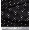 thumbnail image 2 of Soimoi Black polyester Crepe Fabric Anchor Hook & Small Country Flag Printed Fabric 1 Yard 52 Inch Wide, 2 of 3