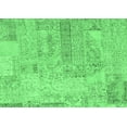 thumbnail image 1 of Ahgly Company Indoor Rectangle Patchwork Emerald Green Transitional Area Rugs, 7' x 10', 1 of 4
