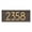 Bronze/Gold, variant on Custom Mailbox Address Plaque, Personalized House Number Sign with Modern Numbers