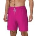 thumbnail image 2 of Balery Darkmagenta Mens Swim Trunks Swim Shorts for Men Quick Dry Inseam Beach Shorts with Compression Liner Pocket-Medium, 2 of 9