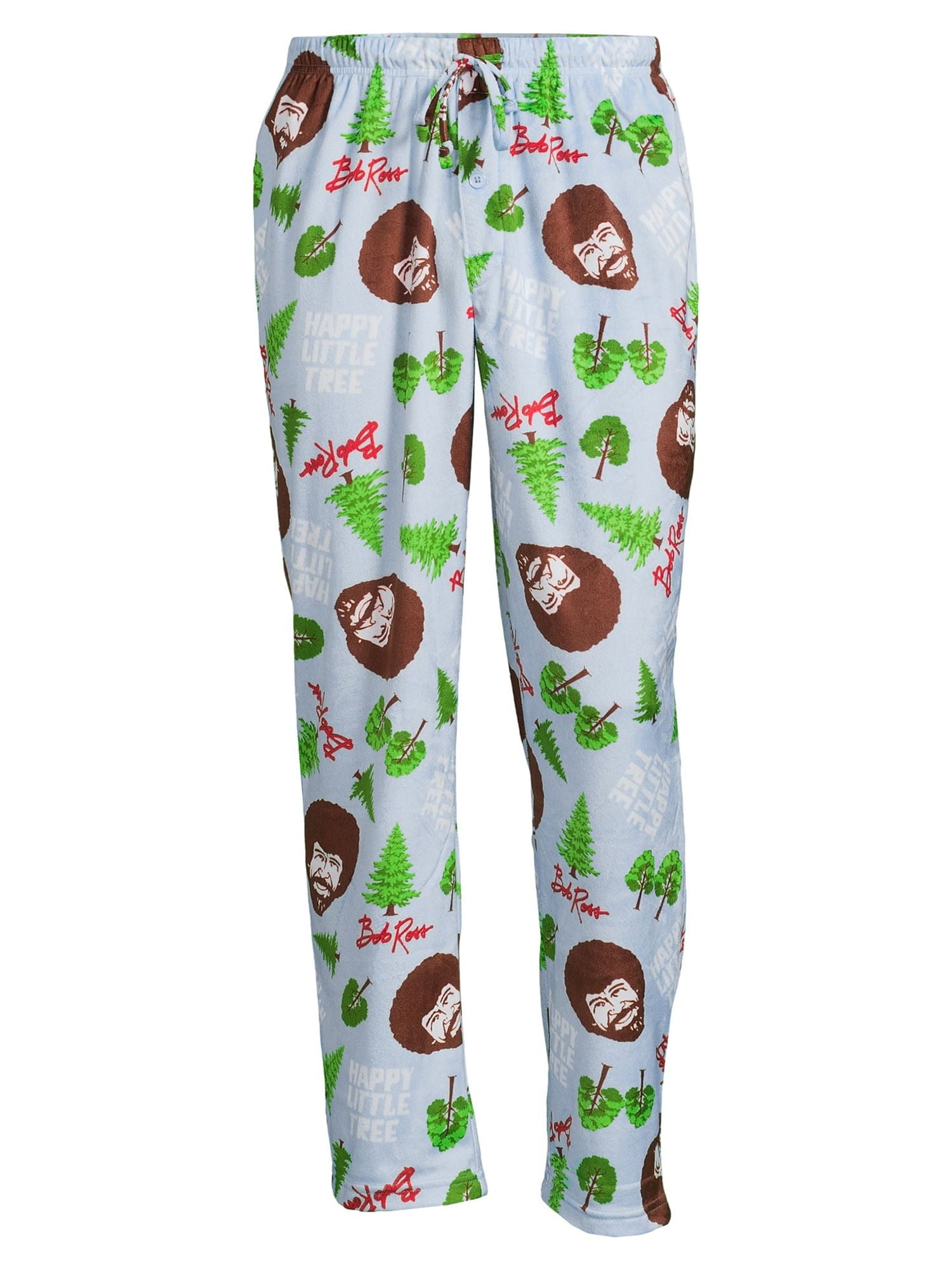 Bob Ross, Adult Mens, Pajamas Sleep Pants, Sizes S-XL 