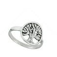 thumbnail image 4 of Filigree Tree of Life Branch Oxidized Ring .925 Sterling Silver Band Jewelry Female Male Size 8, 4 of 4