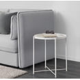 thumbnail image 3 of "GOTGELIF Tray Metal End Table, Round Folding Tables for Balcony Bedroom Bedside", 3 of 7