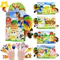 thumbnail image 1 of Libro de tela Kimicare Farm Animals +10 marionetas 0-18 M, 1 of 7