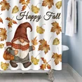 thumbnail image 5 of Tchckioa Autumn Happy Fall Shower Curtain,72x72 Inch Privacy Protection Hooks Bath Curtain for Bathroom, 5 of 6