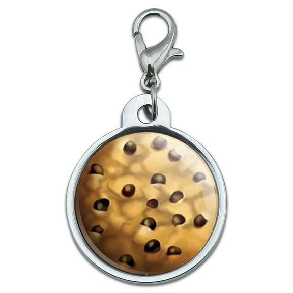 Chocolate Chip Cookie Small Metal ID Pet Dog Tag