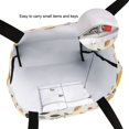 thumbnail image 6 of FORMRS Womens Canvas Tote Bag with Zipper Inner Pocket Shoulder Handbag, Beige Birds Floral, 6 of 7