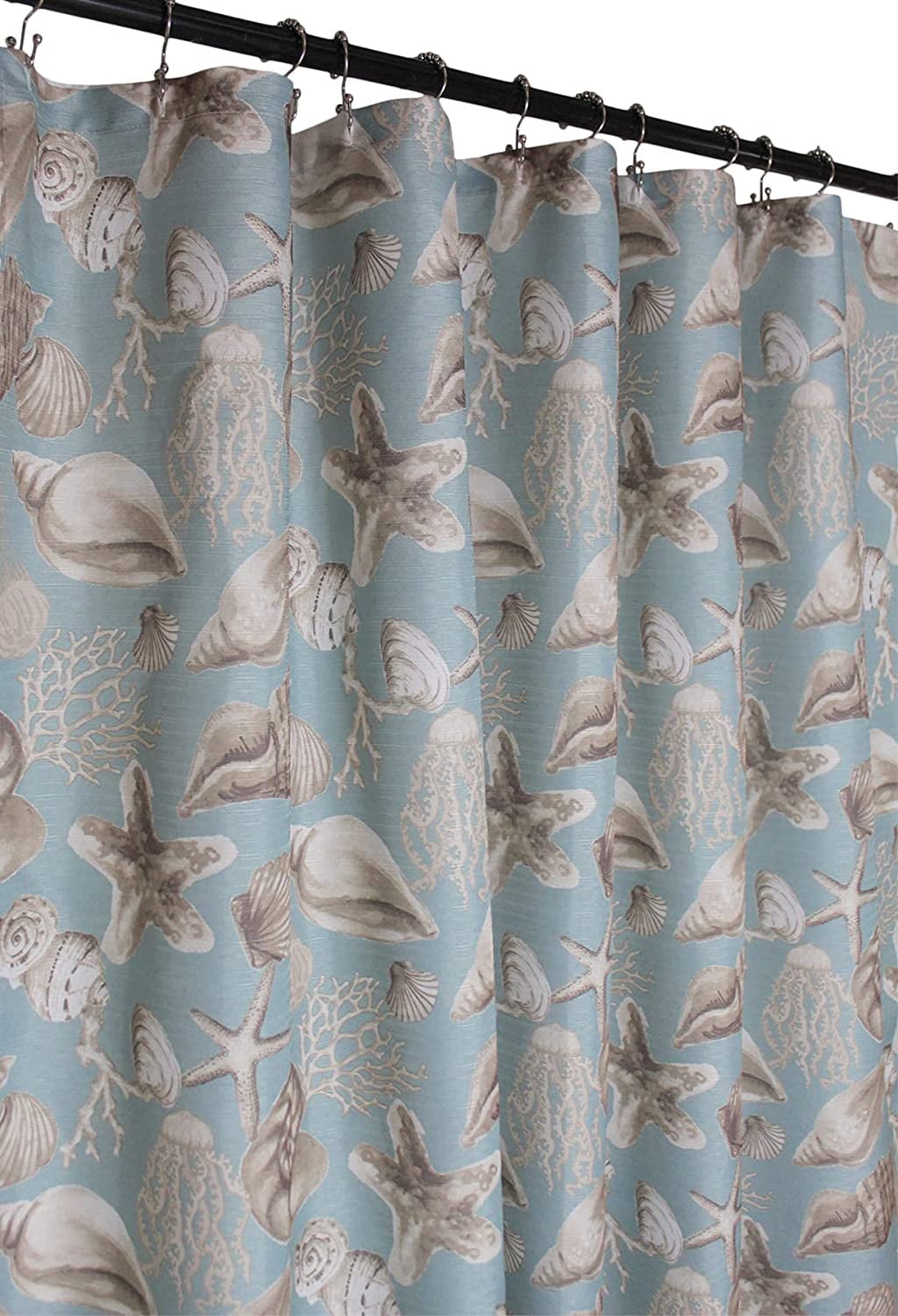 Sun shining through the sea on corals Shower Curtain Bathroom Decor Fabric 