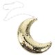 thumbnail image 1 of Colgante con forma de bola de discoteca para decoración de habitación con forma de luna, decoración reflectante para fiesta, estilo retro (dorado), espejo con medallón de cristal geométrico, 1 of 6