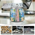 thumbnail image 6 of Yayeee Ashtray with Lid for Cigarette Smokeless Stainless Steel Home Ash Holder, Blue Seaside, 6 of 7