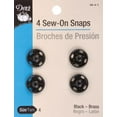 thumbnail image 2 of Dritz Sew-On Snaps 4/Pkg-Black Size 4, 2 of 2
