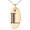 Rose, variant on Stainless Steel Letter L Initial Metro Retro Monogram Engraved Small Oval Charm Pendant Necklace