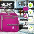 thumbnail image 4 of Bolsa de lona Bago, grande, 80 litros, para viajes de mujeres y hombres con bolsa de zapatos, 4 of 8