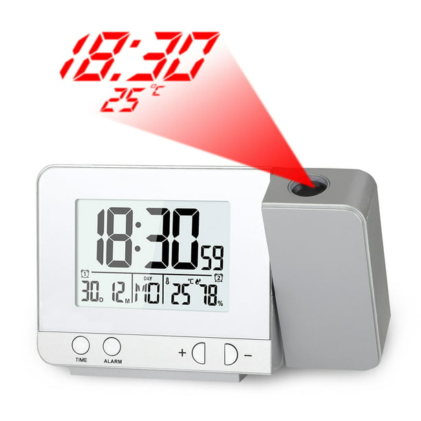 Projection Alarm Clock Eeekit Digital, Alarm Clock With Projection And Nature Sounds