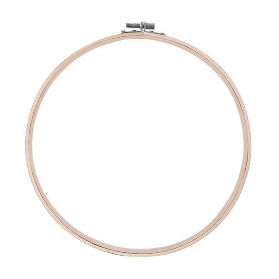 SOPOTUTU Beige Wood Embroidery Hoop Perfect for Cross Stitch and Decorative Craft Displays
