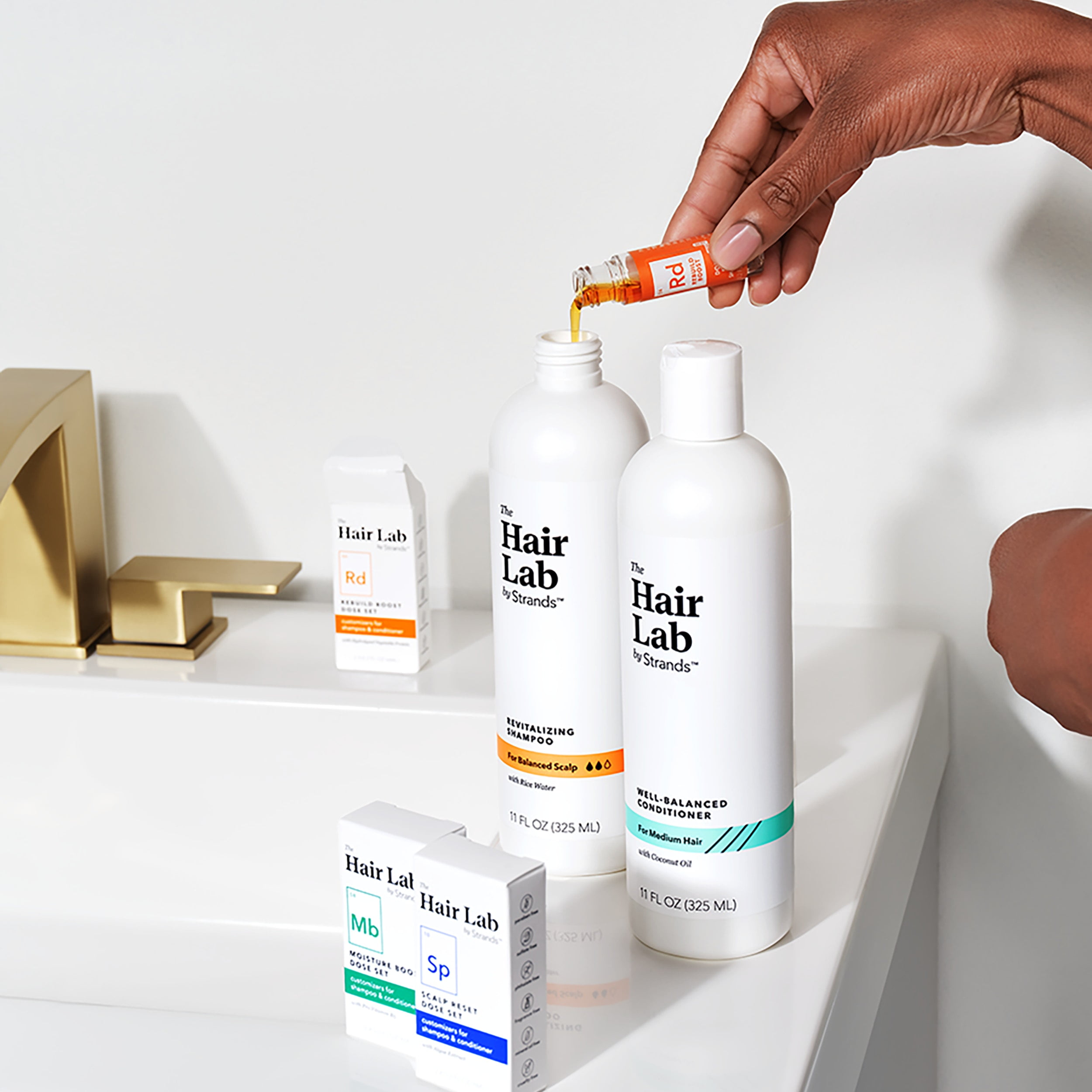 The Hair Lab Shine Boost Custom Shampoo and Conditioner Dose The Hair Lab Shine Boost Custom Shampoo and Conditioner Dose