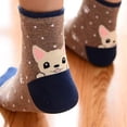 thumbnail image 5 of 5 Pairs Womens Cute Socks, Dog Cat Novelty Animal Socks, Girl Cartoon Cotton Casual Crew Funny Socks Gifts, 5 of 7