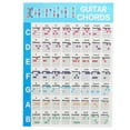 thumbnail image 1 of Póster de acordes de guitarra, 56 piezas, papel estucado codificado por colores, guía de referencia educativa para ukelele, 1 of 14