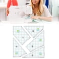 thumbnail image 3 of kurtrusly 10pcs Regular Dresden Plate Template Patchwork Stencils Quilt Ruler Petals Machine DIY Tool, 3 of 8