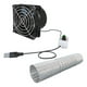 thumbnail image 1 of Ventilador de , ventilador de tubo, ventilador montado en la pared para yate, ventilador de ventilación con ahorro de energía, USB para ventana, Tubo de ventilador único 3M, 1 of 9