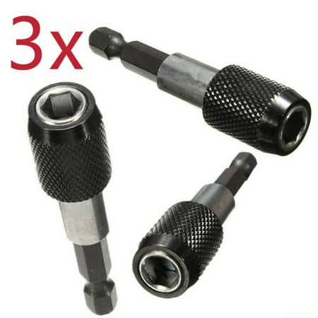 

3pcs Hex Shank Quick Release Drill Screw Magnetic Screwdriver Bits Holder 1/4