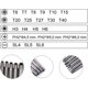 thumbnail image 2 of Screwdriver Bits 21 Pieces, Magnetic Screwdriver Bit 100mm Long, Torx T6-t40, Hex 3mm-6mm, Phillips Ph2, Slotted 4mm-6mm, 1/4" Hex Shank, S2 Steel, 2 of 5