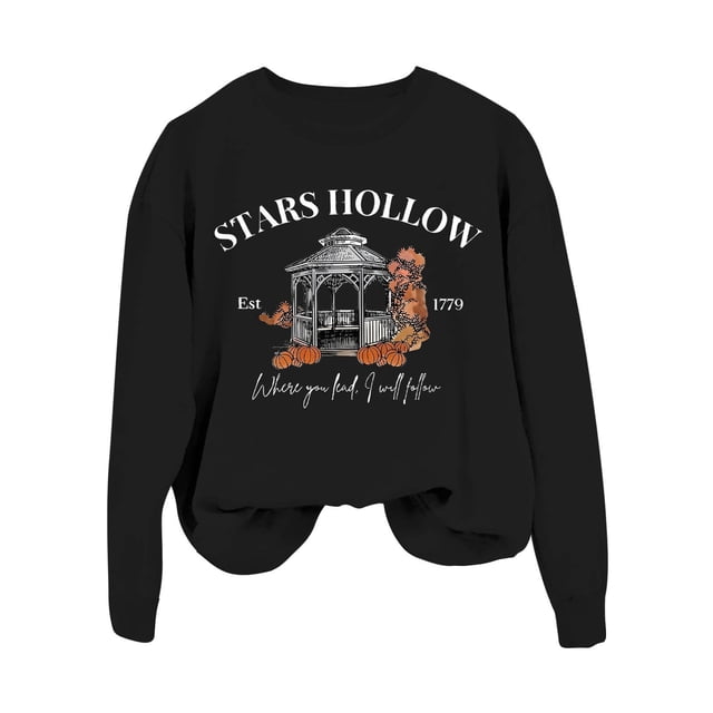 TINZ Chandail en Molleton Décontracté pour Femmes Imprimé Lettre Col Rond Manches Longues Sweat à Capuche Vêtements de Sport pour Femmes Temps Froid
