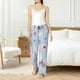 thumbnail image 4 of Balery Blue Butterfly Pantalones de pijama para mujer, pijamas ultraligeros, pantalones de estar por casa-Medium, 4 of 6