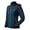 Dark Blue, variant on Women’s Softshell Jacket, Ski Snowboarding Jacket with Removable Hood, Fleece Lined and Water Repellent Black M