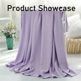 thumbnail image 3 of AUQ Silk Cooling Blanket,Eco-Friendly Bamboo Silk Blanket,Multi-Functional Lightweight Cooling Comforter for Office Naps,Sofa Throws,and Summer Travel,1.5m*2m,Purple, 3 of 5