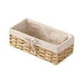 thumbnail image 1 of Storage Basket Snacks Box Clothing Case Large Capacity Detachable Sundries Organizer Thickened Design Fiber Iron Home Supplies Wood Color Small, 1 of 3