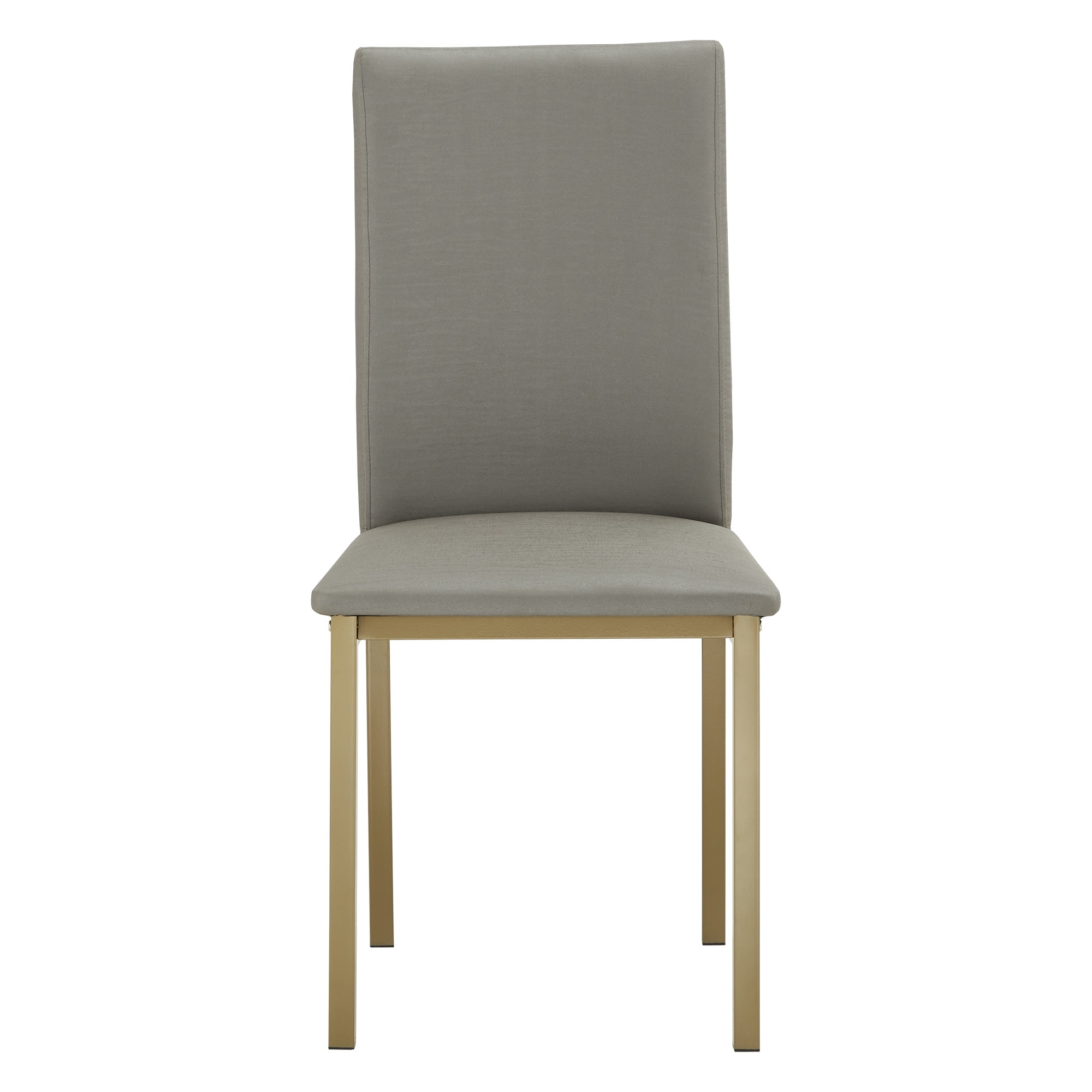 Weston Home Declan Modern 5-Piece Faux Marble Dining Set, White/Gold/Gray