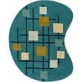 thumbnail image 5 of Surya  Forum Square Area Rug - 6 ft. - Teal Dark Blue Sage Olive Beige Light Gray, 5 of 6