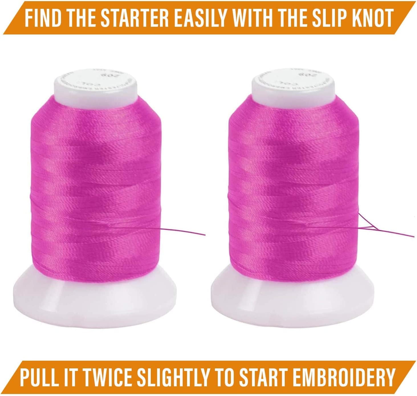 New 63 Brother Colors Embroidery Thread Set 1100yards 40wt Polyester Threads ThreadNanny Brand
