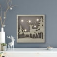 thumbnail image 2 of Northlight LED Lighted Buck and Doe Silhouette Wood Christmas Wall Plaque, 2 of 4