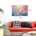 thumbnail image 5 of 16x24 inch Canvas For Pictures Sailboats In The Ocean,Villa Swimming Pool Decor Accessory,Home Bedroom,Study,Bathroom Wall Decor Poster & Prints,For Sailing Lovers Gifts,For Cafes,Bar,Hotels, 5 of 6