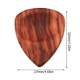 thumbnail image 4 of Guitar Picks Delicate String Instrument Tool Fitting Comfortale Study Wooden Bass Attachment Playing Tools Wood Pick for Guitars Type 1, 4 of 7