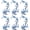 Blue, variant on 6PCS Cherry Blossom Iron Patch/On, Heat-Activated Adhesive Backing, Easy DIY Repair Trim for Backpacks Jeans Jackets and Dresses